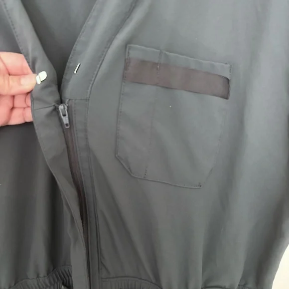 Wonderwink renew gray hospital utility Jumpsuit with Drawstring Waist M - Picture 5 of 16